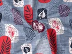 Arch Fab Floral Single Bedsheet 60x90inch Printed Grey/Red