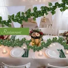 Plastic Artificial Hanging Leaves Garlands 