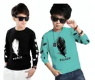 Round Neck Printed T-Shirt for Boys 