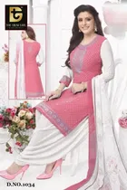Synthetic Unstitched Dress Material for Women & Girls 