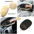 Combo of Microfiber Hand Gloves with Cleaning Cloth for Car 