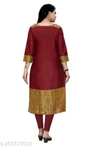 Banarasi Silk Printed Kurti for Women 
