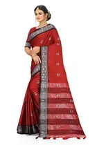 Cotton Embellished Saree for Women 