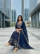 Printed A-line Kurta Set for Women 