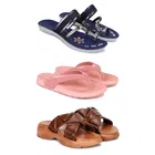 Combo of Flats with Slippers for Women 