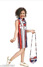 Cotton Blend Dress for Girls 