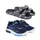 Combo of Men's Flip Flop & Sports Shoes 