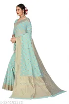 Jacquard Zari Woven Saree for Women 