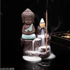 Lord Buddha Water Fountain with 10 Smoke Backflow 
