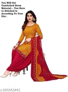 Bandhani Printed Crepe Suits & Dress Materials for Women 