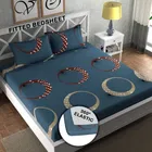 Polycotton Fitted Elastic Double Bedsheet 