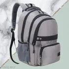 Polyester Backpack for Men & Women, Grey
