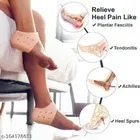 Combo of Silicon Half Gel Heel Socks & Heel Pads 