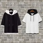 Cotton Blend Solid Hoodie for Men 