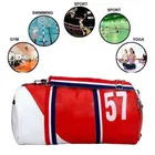 Leatherite 57 (Red) Fitness Gym Bag/Duffel Bag/Sports Bag/Travel kit (Red)