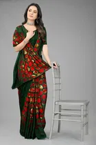 Georgette Printed Saree for Women 