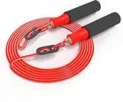AJRO DEAL FOAM SKIPPING ROPE- RED for Men, Women, Weight Los, Sports, Exercise, Workout Ball Bearing Jump Skipping Rope (Length: 270 cm)/Foam, Pack of 1