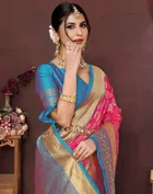 Banarasi Silk Zari Woven Saree for Women 