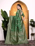 Banarasi Silk Jacquard Embroidery Saree for Women 