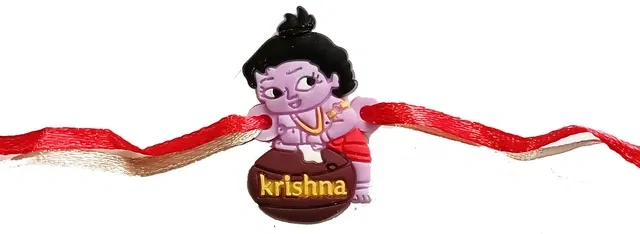 Plastic Krishna Rakhi (Multicolor, Pack of 1)