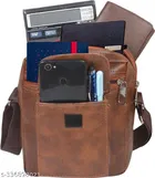 Faux Leather Sling Bags for Men 