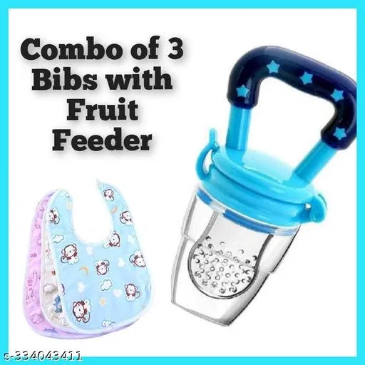 Baby Bibs Combo With Fruit Feeder
