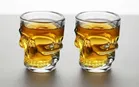 Afast  Premium Skull Design Crystal Scotch Whiskey Glasses 200 ml Imported glass set of 2 Glass Set Whisky Glass, 200 ml, Glass, Clear