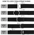 Yoga Strap with D-Ring Stretching Belt ,