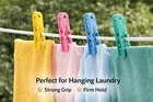 Strong Grip Plastic Clothes pins Set 12 Mini -Piece  Laundry Clips for Clothes Drying – Non-Slip, Durable, MultiColor Pegs
