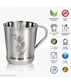 LEROYAL 6Pcs Stainless Steel Tea Cup 