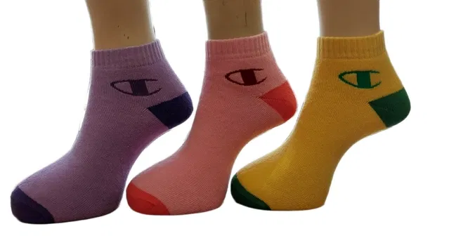 Cotton Printed Socks for Women (Multicolor, Pack of 3)