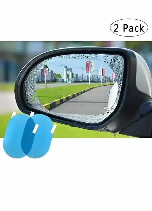 के कुडोस (2 Pc) रेनप्रूफ कार रियर व्यू मिरर फिल्म कारफ्रिल्ल साइड मिरर फिल्म ड्राइव सेफेली Hd क्लियर नैनो कोटिंग वाटरप्रूफ फिल्म्स एंटी -स्क्रैच प्रोटेक्टर फॉर Suv कार मिर्रोर्स साइड विंडोज (ओवल )