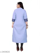 Solid Cotton Kurti for Women 