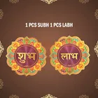 Mata Charn and Shubh-Labh Combo Set for Diwali Poojan Home Decor 