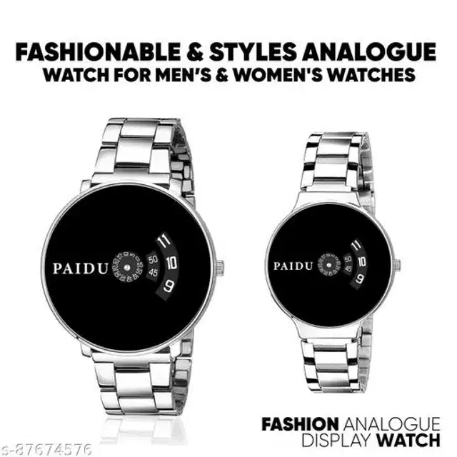 Analog Watch for Men & Boys (Multicolor, Set of 2)
