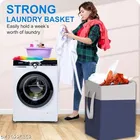 Canvas Laundry Basket, Red ,  