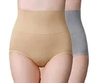 Cotton Blend High Waist Tummy Tucker Briefs for Women 
