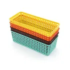 PARIKSHIT Plastic 4 pcs Multicolour basket 