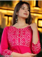 Rayon Solid Kurti for Women 