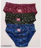 Floral Low Rise Hipster Briefs for Women, Pack of 3 