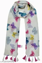 Poly Chiffon Printed Scarve for Women 