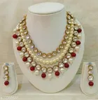 Beautiful Kundan Necklace for Women & Girls, Maroon