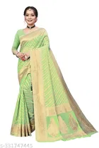 Chanderi Cotton Zari Woven Saree for Women 