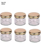 Afast 200 ml glass grocery container (Pack of 6)