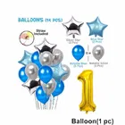 1st  Happy Birthday Balloon Decoration,Blue,Set Of 1