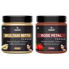 Natural Multani Mitti & Rose Petal Powder for Skin & Hair 