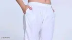 Cotton Solid Salwar for Women, White 