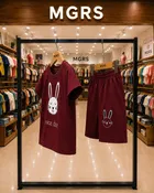 Typography Cotton Top & Bottom Set for Boys 
