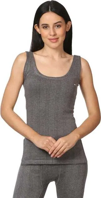 Quilted Premium Sleeveless Thermal Top for Women (Dark Grey, 105 cm) (MS-022)