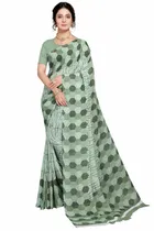 कनूड़ा फैंसी विमेंस जॉर्जेट फ्लावर प्रिंटेड साड़ी 